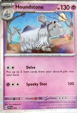 Pokemon | Blister Exclusives | Houndstone - (Cosmos Holo) | 042 | NM Holo - Image 1