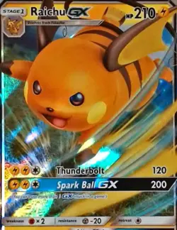 Pokemon | SM Promos | Raichu GX - | SM213 | NM Holo - Image 1