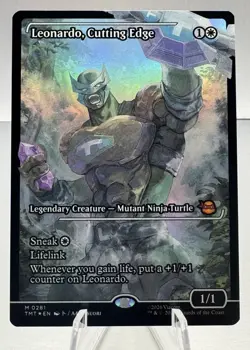 Leonardo, Cutting Edge: Magic the Gathering(mtg) 0281 - Japan Showcase Foil - Image 1