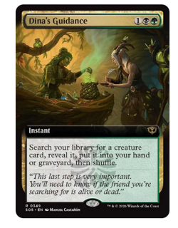 Dina's Guidance - Extended Art Secrets of Strixhaven MTG - Image 1
