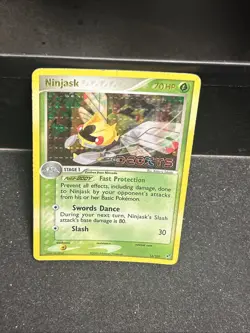 Pokemon TCG Ninjask 13/107 Reverse Holo Deoxys Stamped LP - Image 4