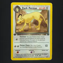 Dark Persian 42/82 - Team Rocket 1st Edition - Pokemon Card - Image 1