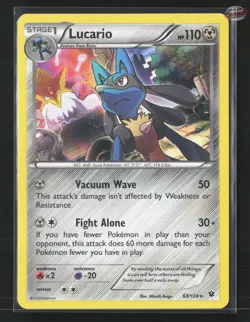 Lucario XY Fates Collide 63/124 Holo - NM - Image 1