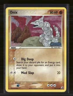 Pokemon 2005 EX Unseen Forces Onix #65/115 Reverse Holo - Image 1