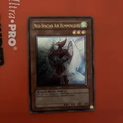 Yugioh Neo-Spacian Air Hummingbird STON-EN004 Ultimate Rare 1st Edition MP - Image 2