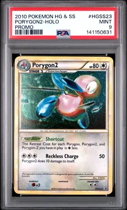 2010 Pokemon Heartgold & Soulsilver Promo #HGSS23 Porygon2-Holo Promo PSA 9 - Image 1