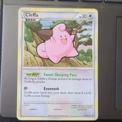 Pokemon Cleffa HGSS12 Hgss Promo Holo Basic 30 HP Sweet Sleeping Face 2010 - Image 1
