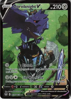 Corviknight V TG18/TG30 Holo V Rare Silver Tempest Trainer Gallery Pokemon NM - Image 1