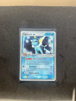 Pokemon Vaporeon ex 110/113 EX Delta Species Holo Rare - Image 1