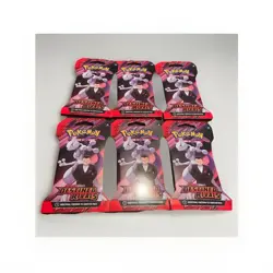 Pokemon Destined Rivals -Sleeved Packs - Factory Blister Sealed In Hand Lot Of 6 - Image 1