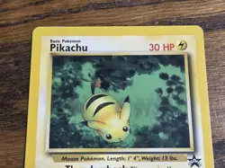 Pokemon Wotc Black Star Promo # 27 Pikachu,,not played - Image 2