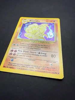 Pokemon TCG Ninetales Base Set 12/102 Holo Unlimited Holo Rare - Image 2