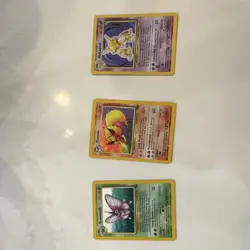 Pokemon TCG Base Set Holo Lot Alakazam Flareon Venomoth 1999 - Image 1