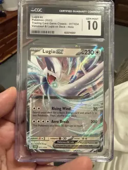 2023 Pokemon Lugia ex 017/034 CGC 10 Gem Mint Classic Deck Holo 🔥 - Image 1