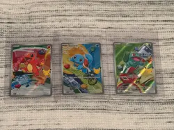 Pokemon First Partner Illustration Collection Series 1 Gen 1 Starters Set *MINT* - Image 1