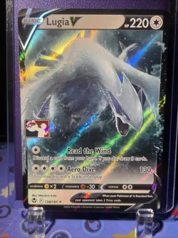 Pokemon TCG League Stamped #138/195 Lugia V LP - Image 1