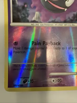 Gastly - 82/130 - Pokemon Diamond & Pearl Reverse Holo Rare - Image 5
