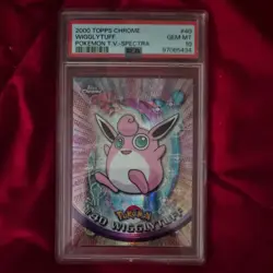 2000 Topps Chrome Pokemon TV Spectra #40 Wigglytuff PSA 10-POP 14 - Image 1