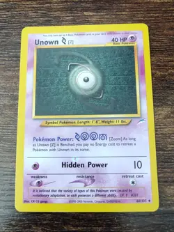 Pokemon Neo Destiny Unown Z 60/105 Non Holo (ERROR Print Hickey) - Image 1