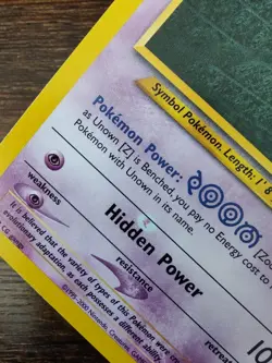 Pokemon Neo Destiny Unown Z 60/105 Non Holo (ERROR Print Hickey) - Image 2