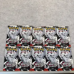 LOT OF 10- POKEMON TCG SCARLET & VIOLET WHITE FLARE BOOSTER PACK(S) SEALED - Image 1