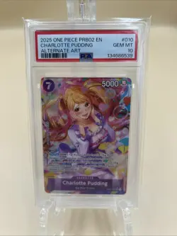 Charlotte Pudding PRB02 010 Alt Art Premium Booster Vol. 2 Foil. PSA 10 POP 34 - Image 1