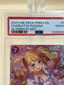 Charlotte Pudding PRB02 010 Alt Art Premium Booster Vol. 2 Foil. PSA 10 POP 34 - Image 2