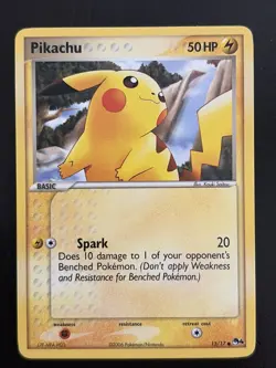 Pokemon Pikachu Pop Series 4 Vintage Card #13/17 2006 - Image 1