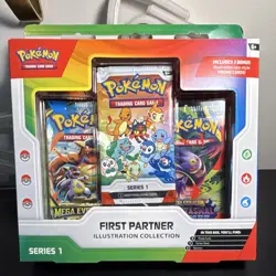 Pokemon TCG First Partner Illustration Collection Series 1 Box Promo Cards - Image 1