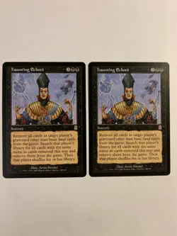 2X SP MTG Magic The Gathering Haunting Echoes Odyssey Rare Black Card - Image 1