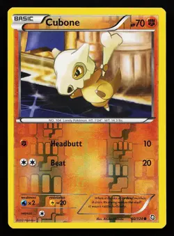 Cubone 60/124 Reverse Holo Common Dragons Exalted Pokemon Card - Image 1