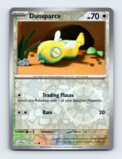 Dunsparce 120/159 SV09: Journey Together Reverse Holo Near Mint Pokemon Card - Image 1