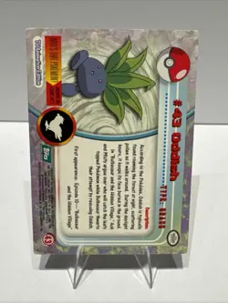 Oddish #43 - Black Logo - Non-Holo - SERIES 1 - TOPPS POKEMON CARD - Image 2
