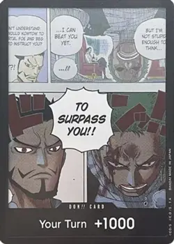 1x DON!! Card - Mihawk & Zoro - (Double Pack Set Vol. 3) - Foil NM-Mint One Piec - Image 1
