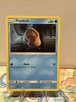 Pokemon TCG Psyduck Common Holo Card 7/18 Detective Pikachu Series 2 - Image 1