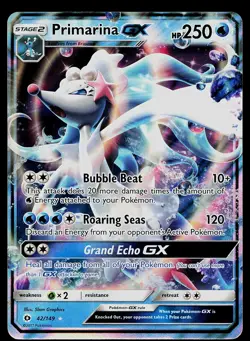 Pokemon Card SM Base Set Primarina GX 42/149 Ultra Rare Holo - Image 1
