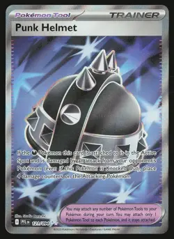 ME02: Phantasmal Flames Punk Helmet #121/094 Ultra Rare Pokemon Card - Image 1