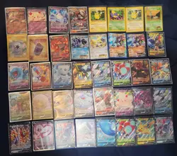 pokemon mixed card lot with ex, V, holos, reverse holos - pikachu, gengar - Image 1