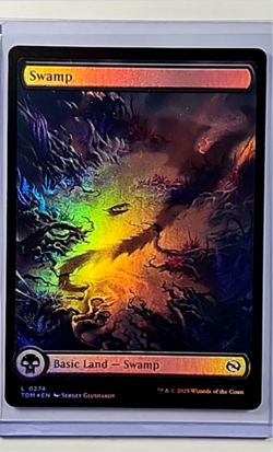 2025 MTG Magic The Gathering TDM Tarkir Dragonstorm Full Art Foil #274 Swamp - Image 1