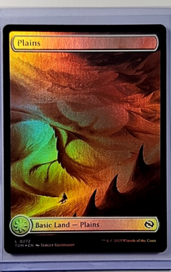 2025 MTG Magic The Gathering TDM Tarkir Dragonstorm Full Art Foil #272 Plains - Image 1