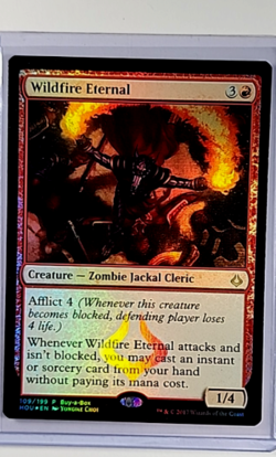 MTG Magic The Gathering Hour of Devastation Promo Foil #109 Wildfire Eternal LP - Image 1