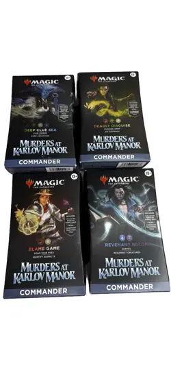 Magic The Gathering Murders at Karlov Manor Set of 4 (1 Each) Commander Decks - Image 1