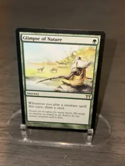 Glimpse of Nature Champions of Kamigawa Regular MTG Magic The Gathering LP- - Image 1