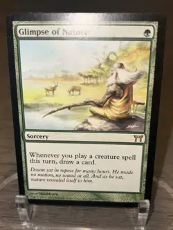 Glimpse of Nature Champions of Kamigawa Regular MTG Magic The Gathering LP- - Image 3