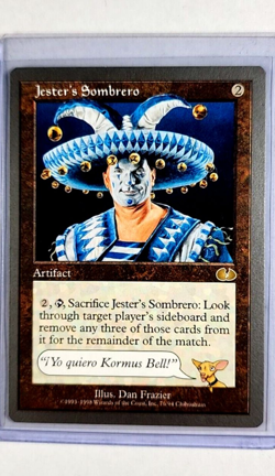 1998 MTG Magic the Gathering UGL Unglued Vintage #76 Jester's Sombrero LP - Image 1