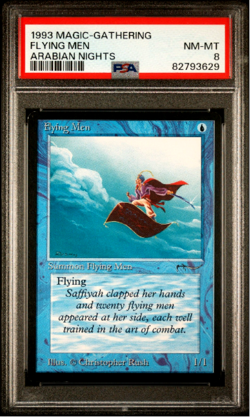 1993 MTG Magic The Gathering ARN Arabian Nights Vintage Flying Men PSA 8 - Image 1