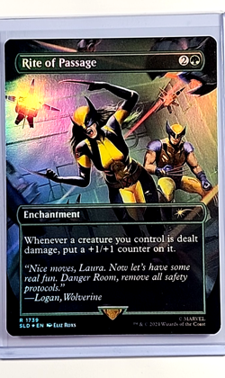 2024 MTG Magic the Gathering Secret Lair X-23 Wolverine Foil Rite of Passage - Image 1
