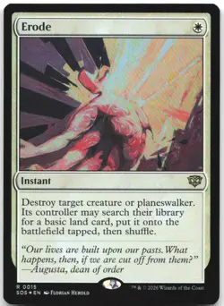 Erode 15 Rare Secrets of Strixhaven Magic: The Gathering Foil Near Mint - Image 1