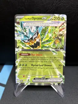 TEAL MASK OGERPON ex Pokemon Twilight Masquerade TWM 025/167 Double Rare Holo - Image 1