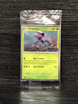 Pokemon TCG Genesect 008/094 Phantasmal Flames Stamped Promo Best Buy Sealed - Image 1